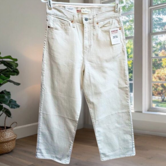 Levi’s Signature Heritage High Rise Loose Crop Jeans Women’s Size 4 / W27 NWT - Picture 1 of 9